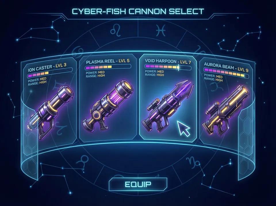 王者棋牌激光炮台选择界面 - 澳门棋牌